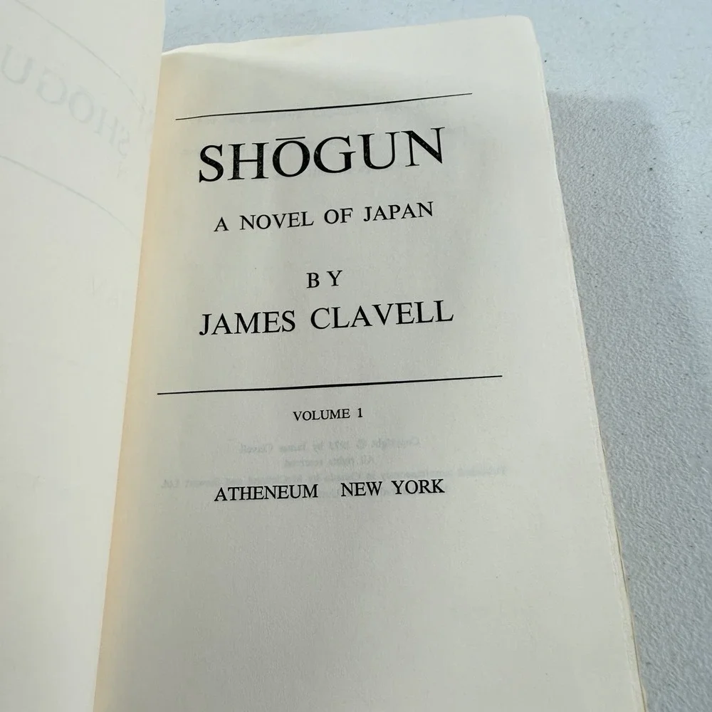 1975 Shogun Volume 1 James Clavell  A Novel‎ of Japan, NO Dust Jacket